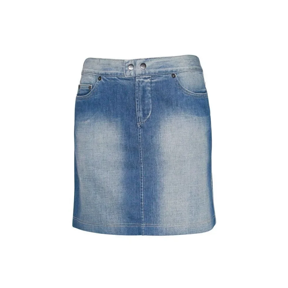New GF FERRE Women US 28 Denim Pencil Washed Jean Skirt Classic Casual Look - Picture 4 of 14